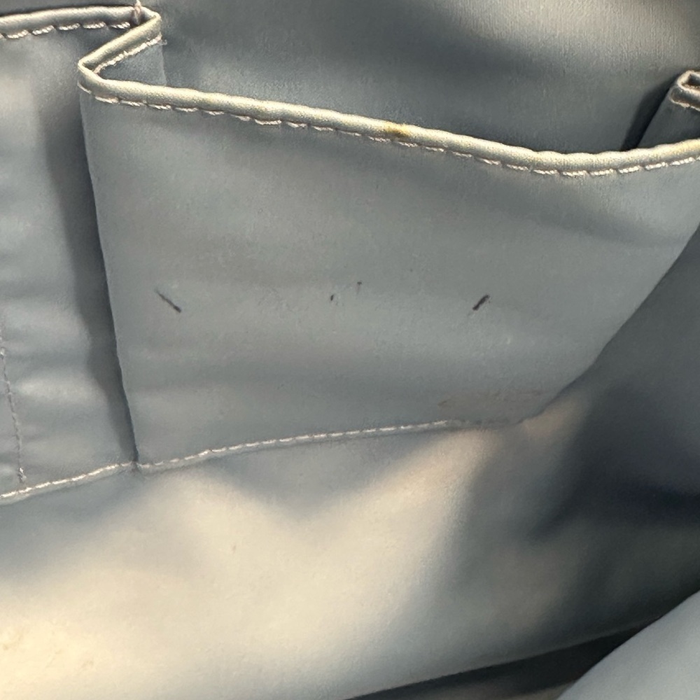 Coach 16988 Poppy Denim Blue and Silver Tote Shoulder Bag - Picture 14 of 16